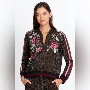 Johnny Was Erin Athletic Zip Up Hoodie